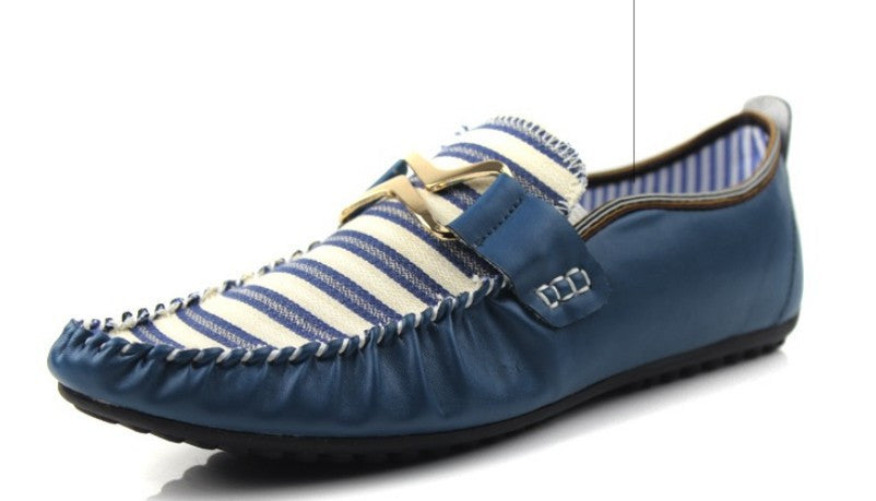 Striped Casual Driving Shoes