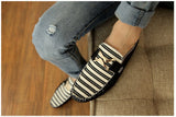 Striped Casual Driving Shoes