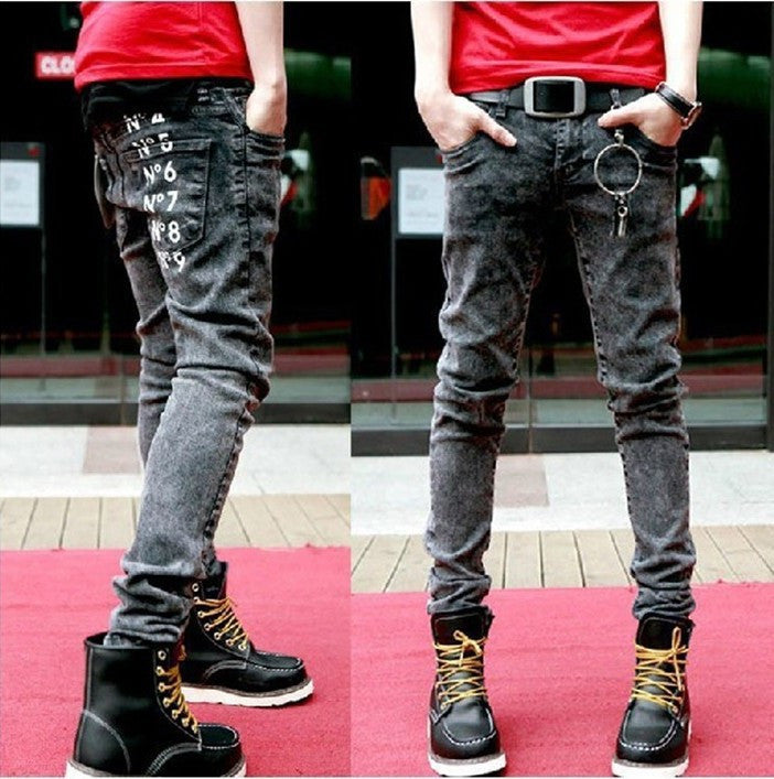 Casual Snow Flake Slim Fit "Skinny" Jeans