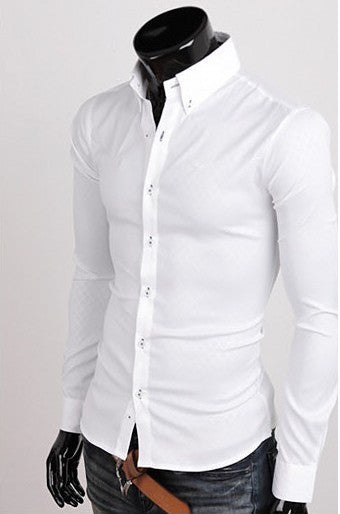 Subtle Pattern Long Sleeve Shirt