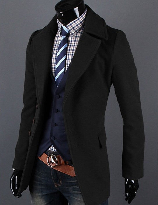 Three Quarter Length Slim Fit Tracker Trenchcoat