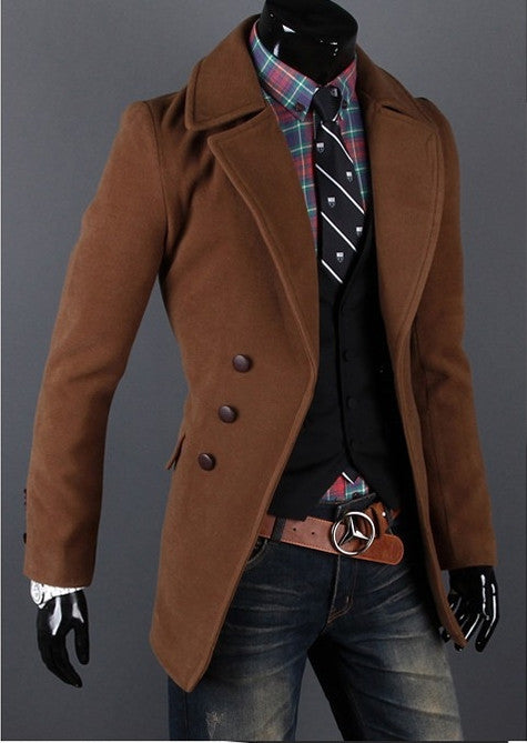 Three Quarter Length Slim Fit Tracker Trenchcoat