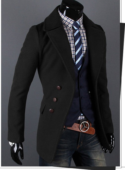 Three Quarter Length Slim Fit Tracker Trenchcoat