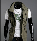 RARE- Sleeveless Military Style Jacket