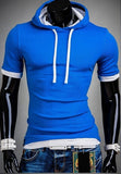 2015 Slim Fit Short Sleeve Hoodie