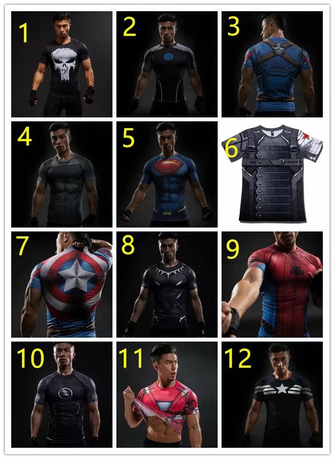 Short Sleeve Superhero Compression Shirt