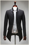 Mandarin Collar Slim Fit Korean Style Jacket