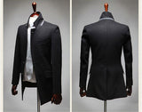 Mandarin Collar Slim Fit Korean Style Jacket