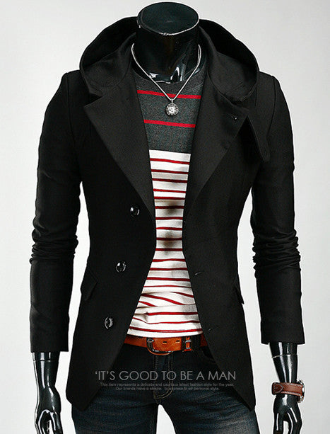 Slim Fit Blazer With Hoodie