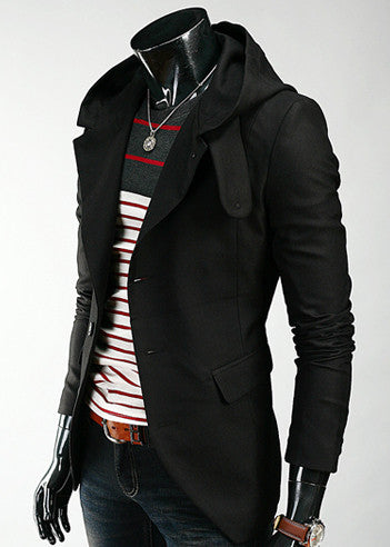 Slim Fit Blazer With Hoodie