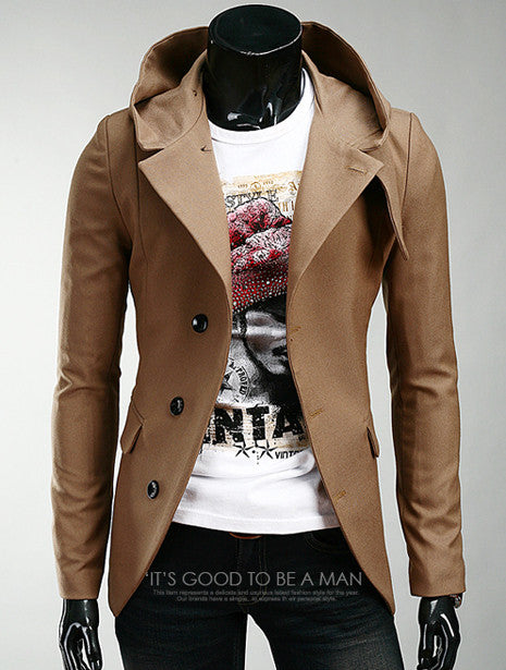 Slim Fit Blazer With Hoodie