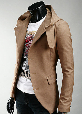 Slim Fit Blazer With Hoodie