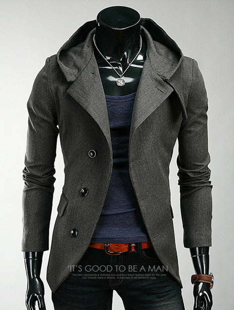 Slim Fit Blazer With Hoodie