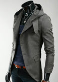 Slim Fit Blazer With Hoodie