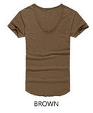 Classic Cotton V Neck Short Sleeve T-shirt