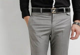 Flat Front Midrise Slim Fit Dress Pants