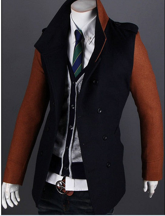 Double Breasted Korean Style Slim Fit Jacket