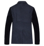 Blue Polka Dots Night Time Blazer