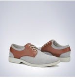 Classic Canvas & Leather Oxford Shoes