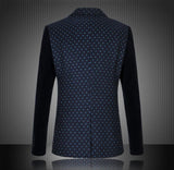 Blue Polka Dots Night Time Blazer