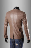 Leather Look Slim Fit Blazer