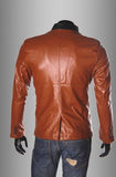 Leather Look Slim Fit Blazer