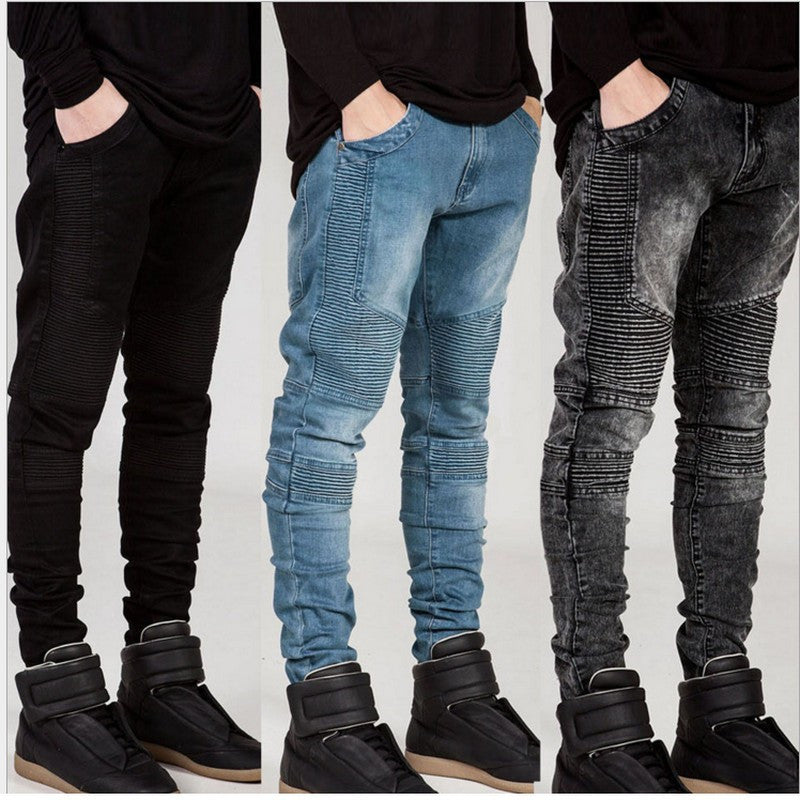 2016 Trap/Urban style slim fit/skinny denim jeans