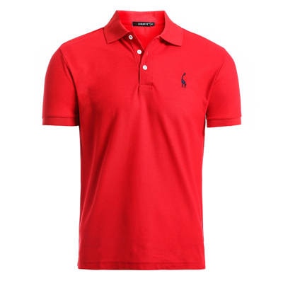 Summer 2019 Men’s Casual Deer Cotton Polo Shirt