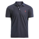 Summer 2019 Men’s Casual Deer Cotton Polo Shirt