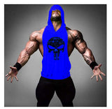 Skull Bodybuilding Stringer Hoody/Tank Top Pullover Hoody