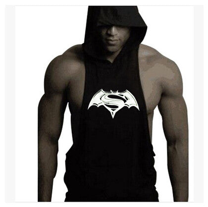 Skull Bodybuilding Stringer Hoody/Tank Top Pullover Hoody