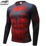 2018 Winter Collection- New TUNSECHY Men's Superhero Style Compression Shirt