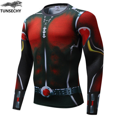 2018 Winter Collection- New TUNSECHY Men's Superhero Style Compression Shirt