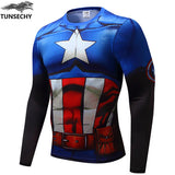 2018 Winter Collection- New TUNSECHY Men's Superhero Style Compression Shirt