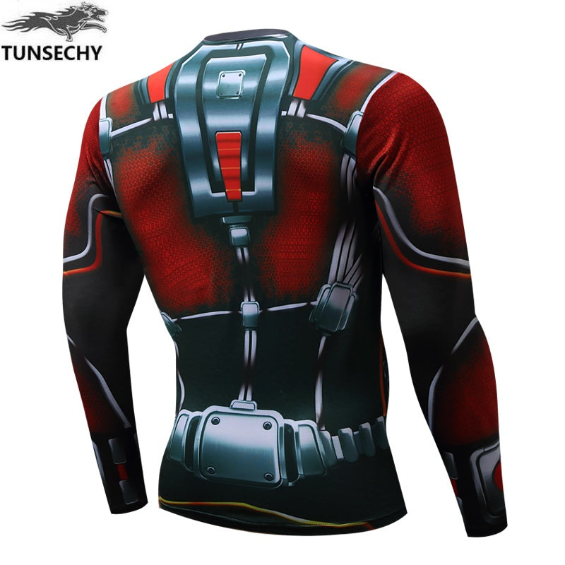 2018 Winter Collection- New TUNSECHY Men's Superhero Style Compression Shirt