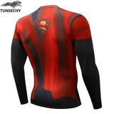 2018 Winter Collection- New TUNSECHY Men's Superhero Style Compression Shirt