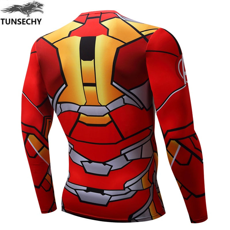 2018 Winter Collection- New TUNSECHY Men's Superhero Style Compression Shirt