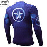 2018 Winter Collection- New TUNSECHY Men's Superhero Style Compression Shirt