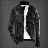 2017 Spring/Fall Collection Men's Slim Fit Faux Leather Jacket