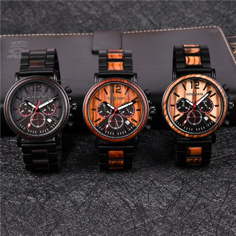 2019 Custom Engraved DODO DEER Men’s Chronograph Watch