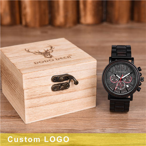 2019 Custom Engraved DODO DEER Men’s Chronograph Watch