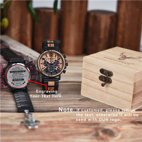 2019 Custom Engraved DODO DEER Men’s Chronograph Watch